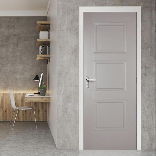 Sound Proof Solid Wood Doors Inswing / Outswing Opening Long Service Life