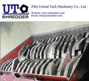 Double Shaft Shredder D2880 - plastic, wood, metal, e-waste, bottle, shredding -motor driven strong shredder recycling