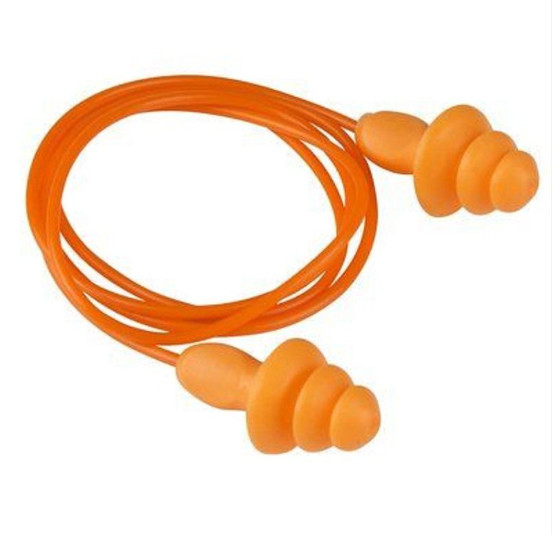 Safety Silicone Reusable Ear Plugs with Slow Rebounded PU Foam for Noise Reduction and Customized Color