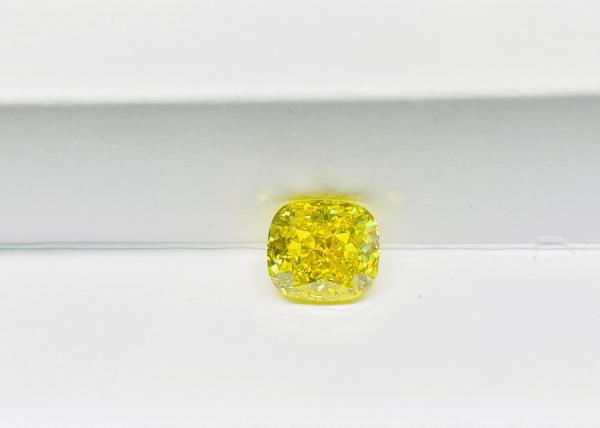 Cushion Cut HPHT sintético laboratório amarelo diamante laboratório cultivado 2ct-3ct
