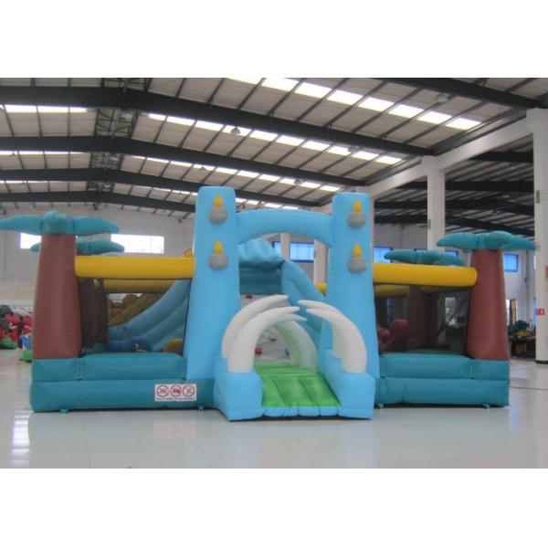 Дом привлекательного мира динозавра большой Jumpy, на открытом воздухе юрские дети парка отскакивает дом