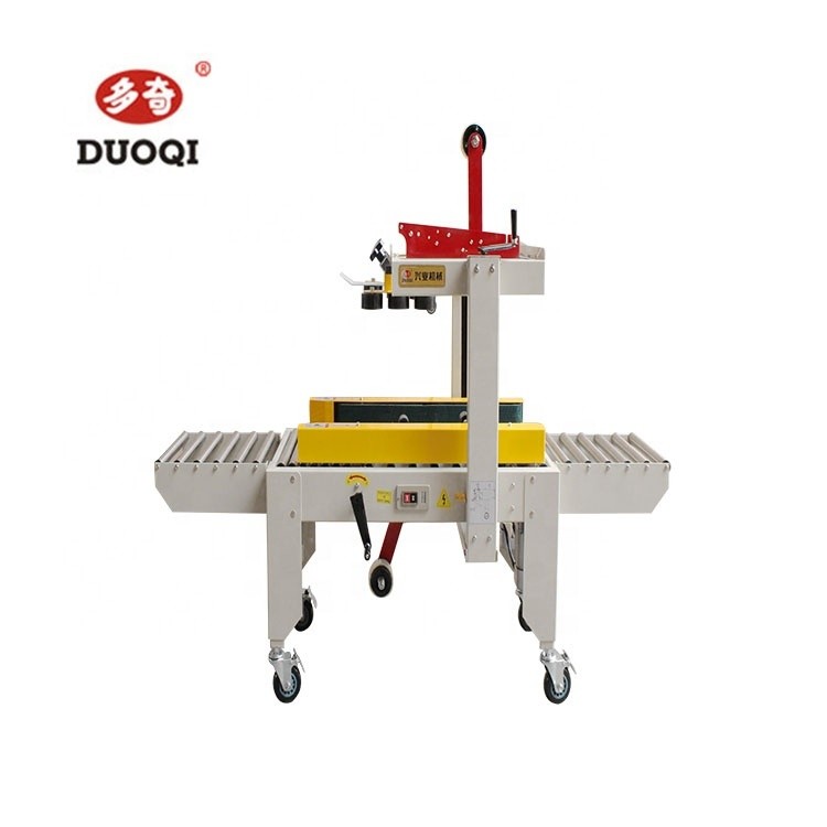 Duoqi FXJ-4030S полуавтоматический левый и правый приводы ремень ленты коробка картонная уплотнительная машина