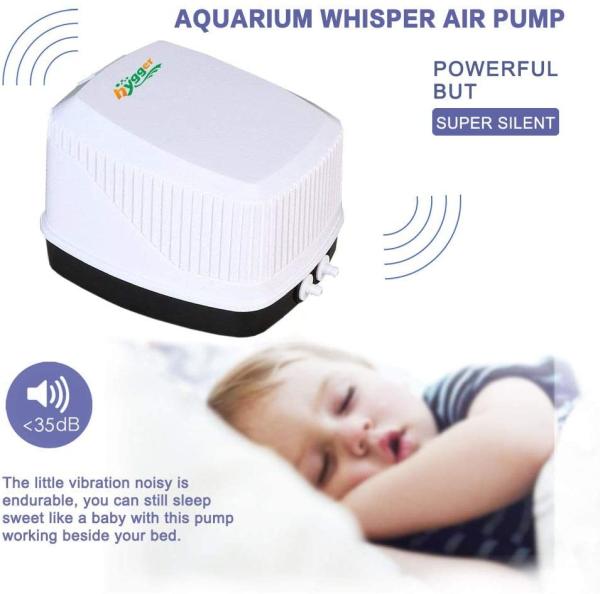 250GPH Fish Aquarium Air Pump For 600 Gallon Tan