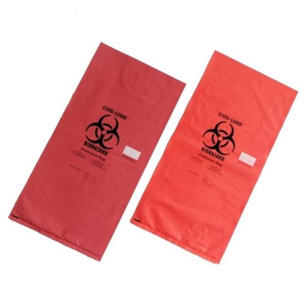 Wholesale Factory Supplier Red Yellow Customized Autoclave Plastic Biohazard Garbage Bag Medical Waste Bag Hospital