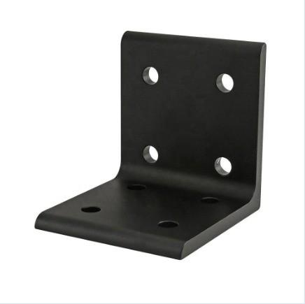 Black Table Corner Metal Truss Brackets Right Angle Galvanized Steel