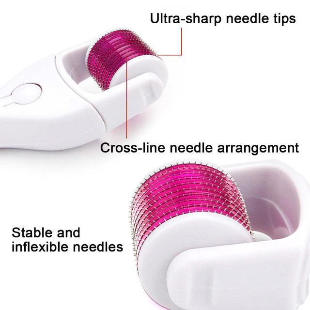 Stainless Steel/Titanium Microneedle Derma Roller 0.2-3.0mm for Skin Rejuvenation