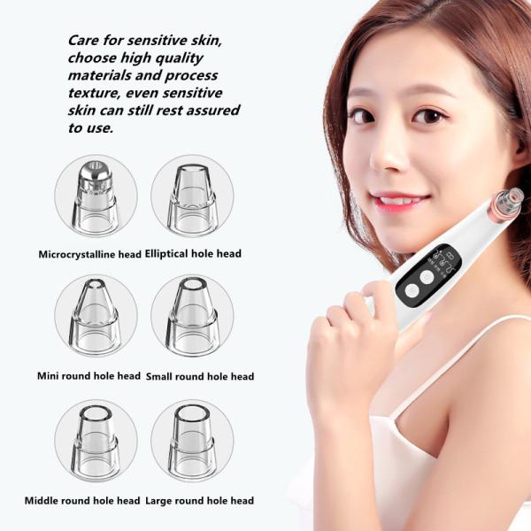 400mAh Rechargeable Battery Face Vacuum Cleaner Blackheads Removal Machine Deep Clean