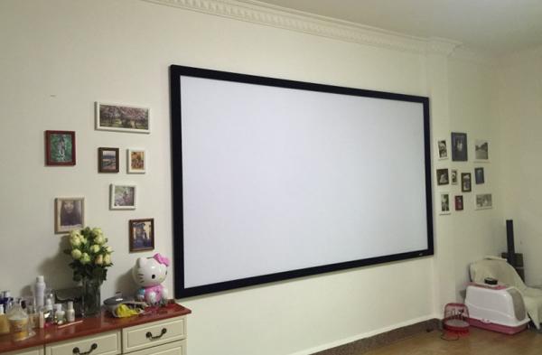 Quality Assurance Cinema Projector Screens 100 Inch DIY Curved Fixed Frame Wall Mounted