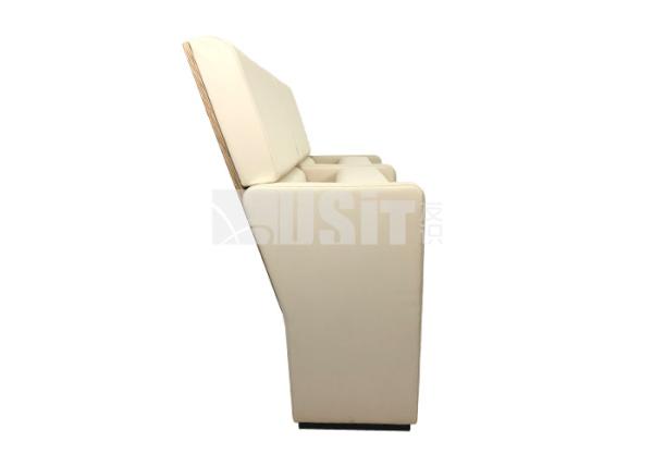 Auto Return Spring Padded Church Chairs With Alu Alloy Leg