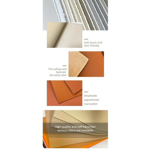 Cuero sintético de microfibra transpirable con una sensación realista y fácil mantenimiento