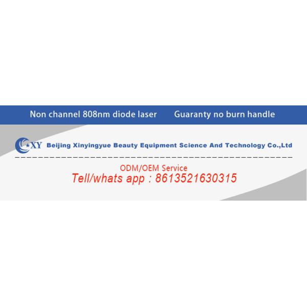 Portabel Non channel 808nm diode laser hair removal machine / skin rejuvenation machine