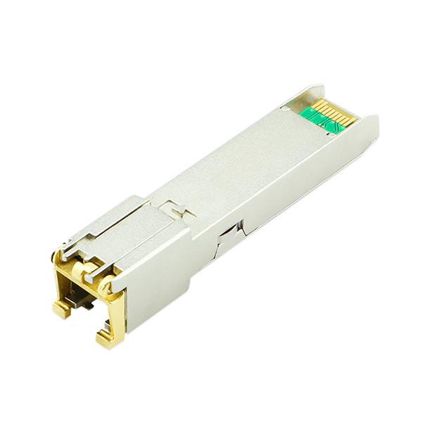Hot Pluggable SFP Transceiver Single Mode RJ45 Interface 30m / 100m Distance