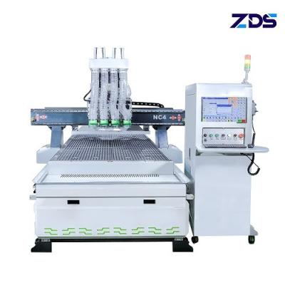 Máquina fresadora de madeira CNC de quatro fusos 25m por minuto fresadora CNC para fabricação de armários
