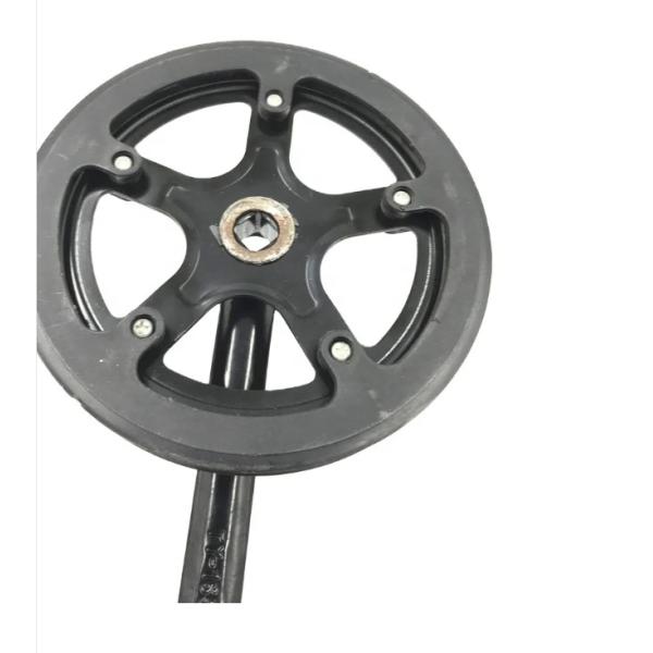 Черный велосипед с двойной пластиковой крышкой 36T 152mm 165MM