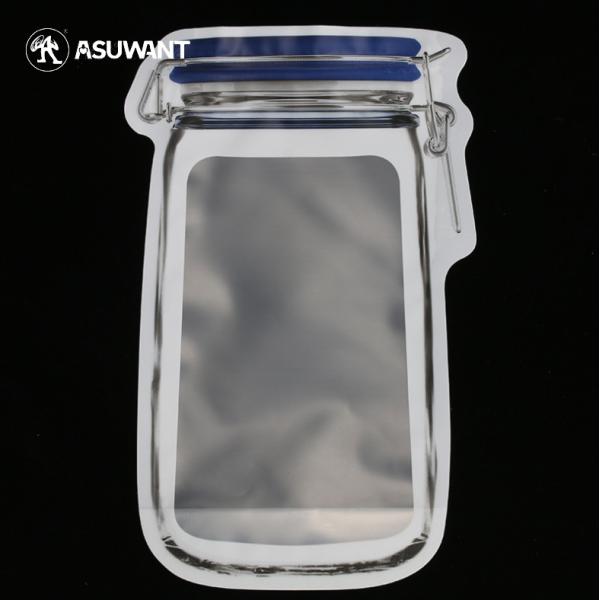 120MIC weed water proof three side sealed custom printing food packing bag