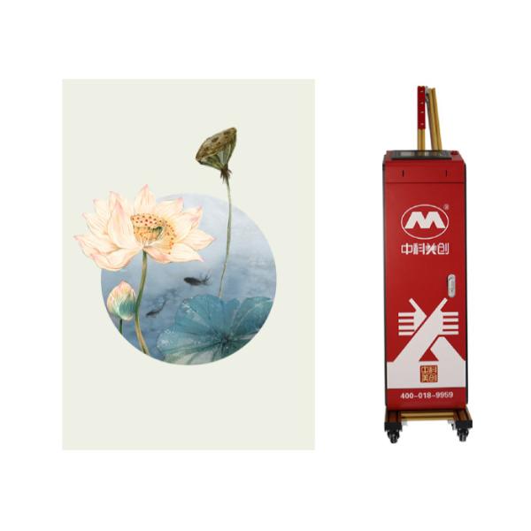 Indoor Digital Wall Printing Machine Foldable Rails Foldable Printhead