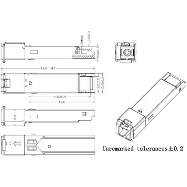 Модуль EPON OLT PX20++ 1.25G PX30 TX1490nm RX1310nm 20km приемопередатчика SC SFP DDM