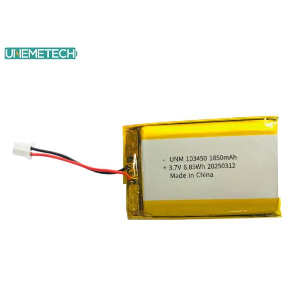 103450 3.7V 1850mAh Rechargeable Lipo Battery IEC62133 UN38.3 MSDS Approved Lithium Polymer Battery