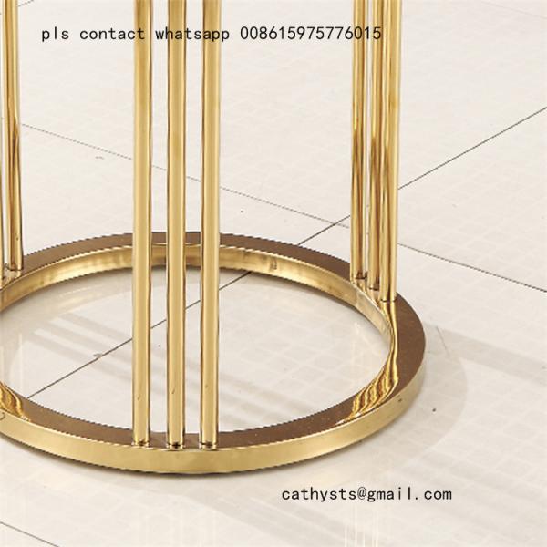 marble table titanium gold stainless steel metal base or leg