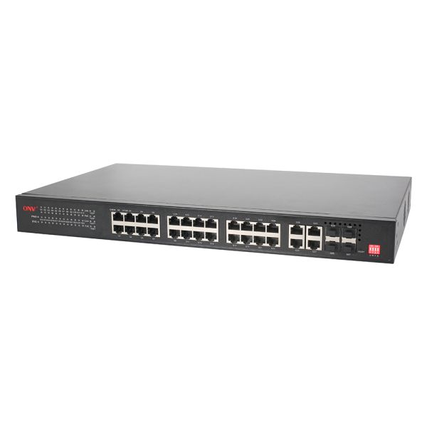 28 Port Gigabit Poe Managed Switch 30W Per Port With 56Gbps Switching Capacity