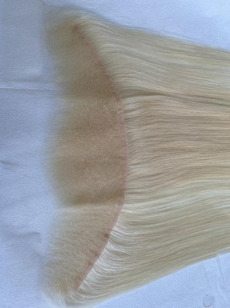 Blonde 613 Transparent HD Lace Frontal Brazilian Straight Human Hair Blonde Color 13x4 613 HD Frontal with Bundles
