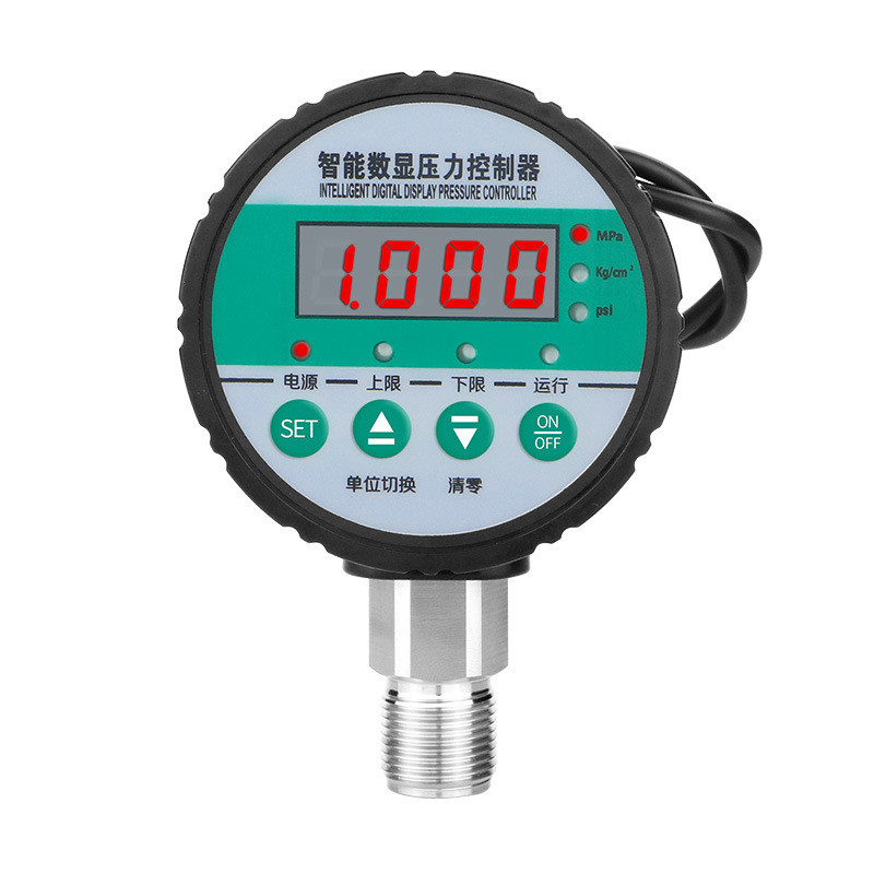 80mm Electronic Display Screen Threaded Pressure Measuring Instrument for OEM Support