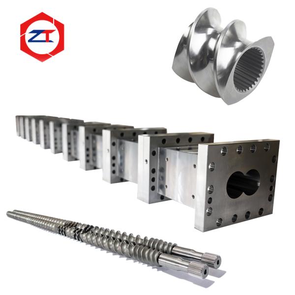 TiCN Screw Elements for Twin Screw Extruders with High Wear Resistance HRC 65–68 and Dimensional Accuracy ±0.02 mm 3D CMM Inspected
