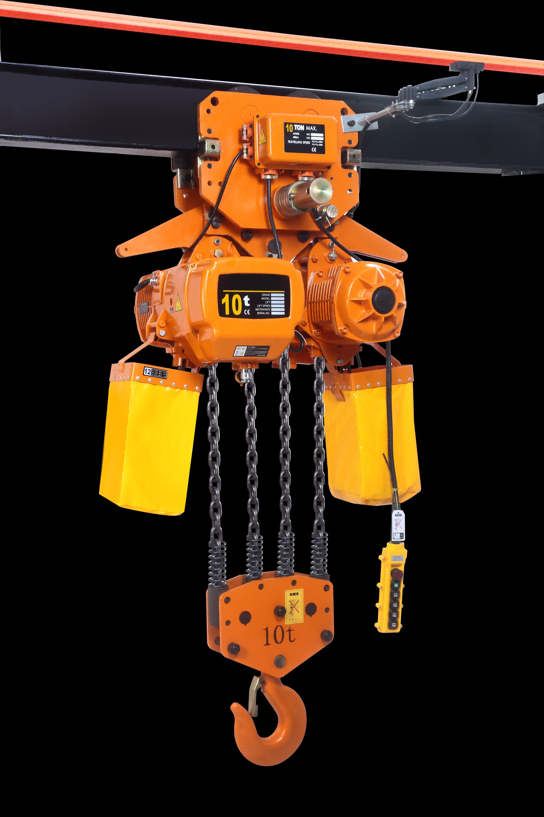 M4 10 Ton Electric Chain Hoist Dual Speed Heavy Duty Electric Hoist 380V