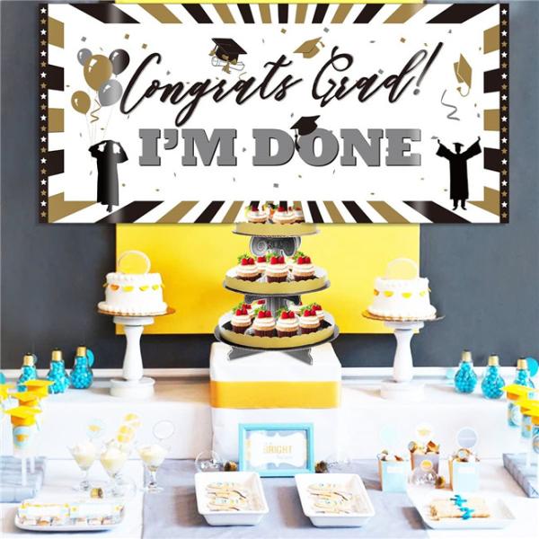 Double pouce adhésif de la bannière 43x74 de décoration de partie de PEVA Oilproof