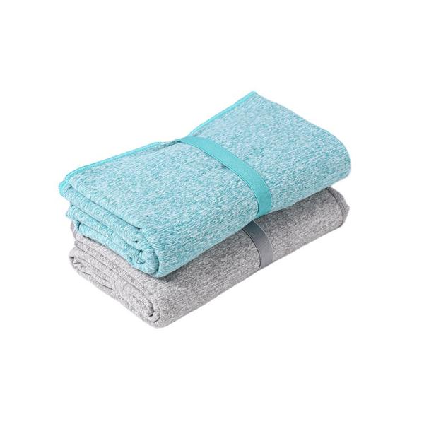 Polegada 19x39 feita sob encomenda da cobertura azul seca rápida de toalha de praia da camurça de Microfiber