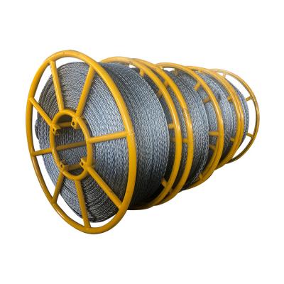 A anti torção galvanizada de alta elasticidade de 13mm trançou linha de transmissão aplicada da corda de fio de aço
