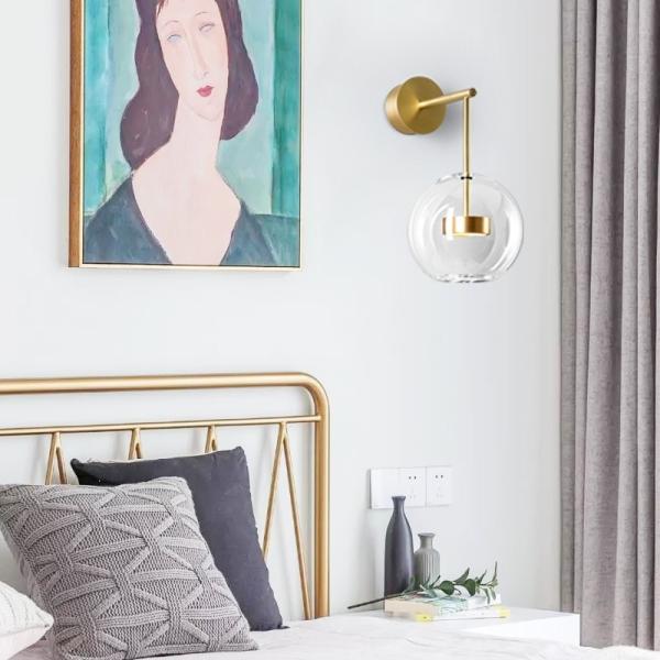 Nordic Wall Sconces 10W LED Light Glass Bubble Sample scandinavian wall light (WH-OR-70)