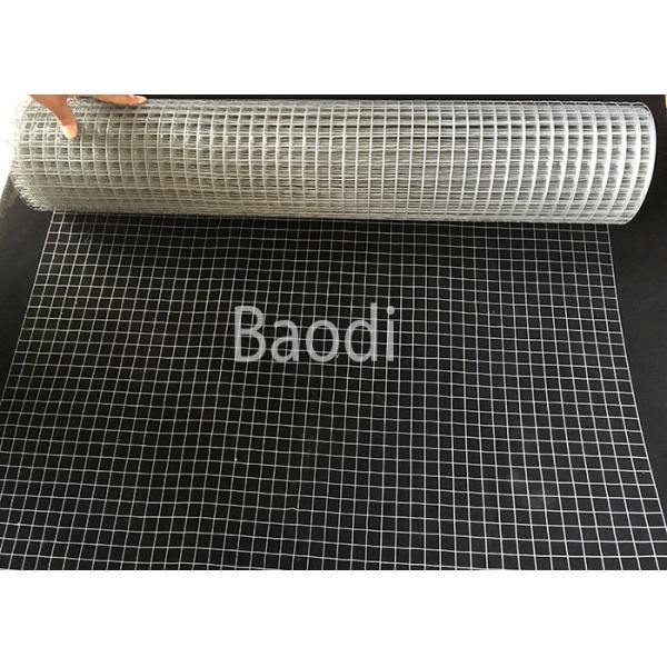 Zinc Coated Welded Wire Screen , Square Welded Metal Mesh 0.5m - 1.8m