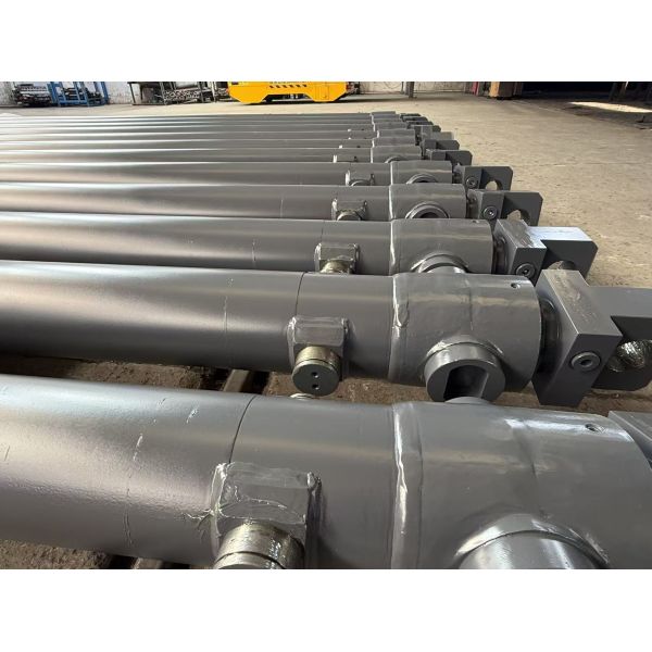 Hard Chrome Plated Telescopic Hydraulic Double Acting Cylinder For Construction Machinery