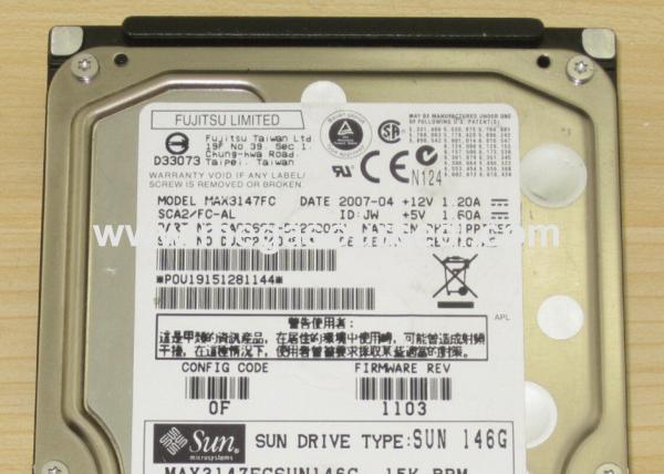 Fujitsu Enterprise 147 GB Internal hard drive FC-AL-2 3.5 15000 rpm MAW3147FC