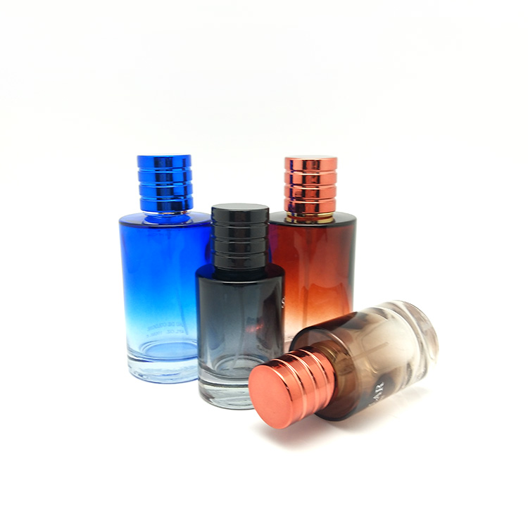 Подгоняйте покрывает Refillable стеклянное возникновение флакона духов 50ml красивое