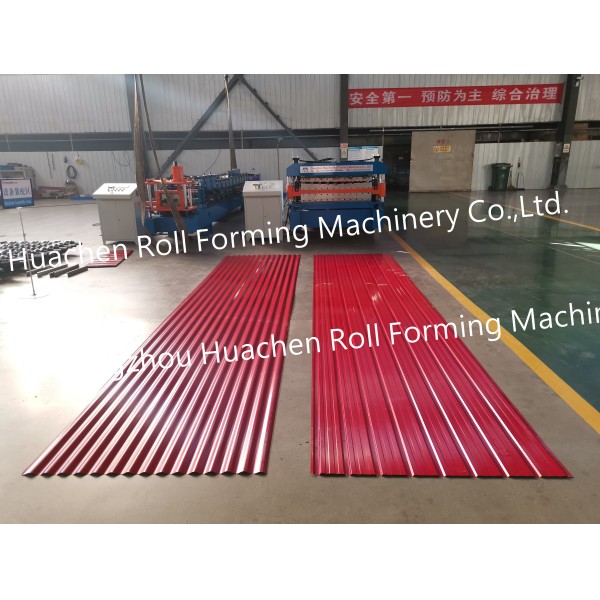 Trapezoidal Corrugated Glazed Step Tile Press Roof Roofing Sheet Roll Former Forming Making Machine Machinery Price Manufacturer