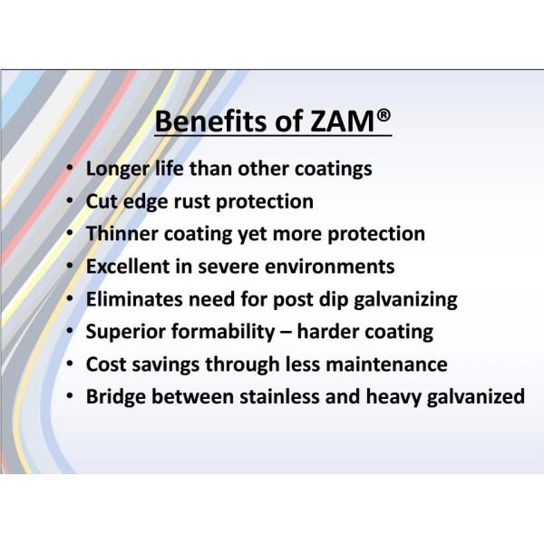 935mm Width BS 0.4mm Magnesium Zinc Alloy Steel Coil