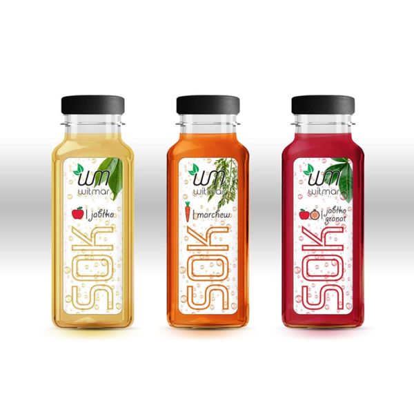Personalized Waterproof Transparent Bottle Sticker Labels for Beverage Juice Bottle