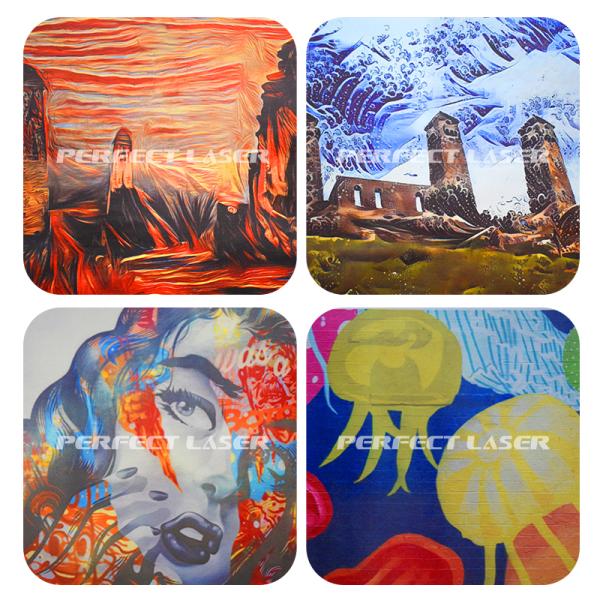 Small Portable 3D UV Ink Vertical Wall Printer Machine for Wood Glass Ceramic Paper Indoor Outdoor Wall Advertising