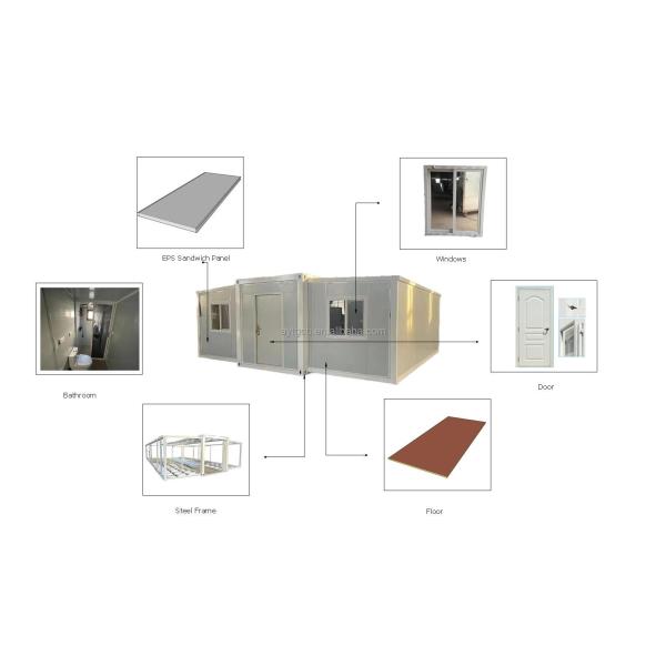 European Brief Style Mobile  Prefabricated Expandable Container House for Spacious Peaceful Study Rooms