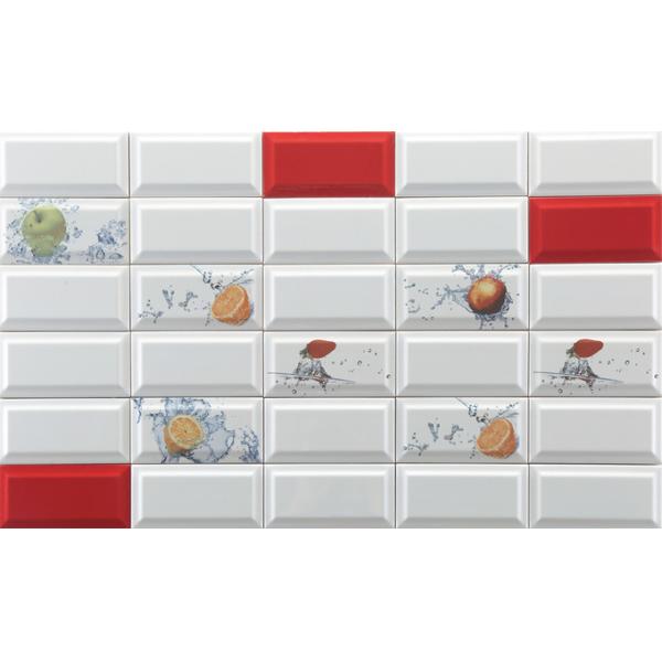 White 75x152mm Ceramic Indoor Wall Tiles for Kitchen