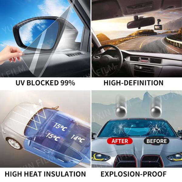 OEM Nano Ceramic Automotive Window Film For Car 99% Sun Blocking Wet Installation