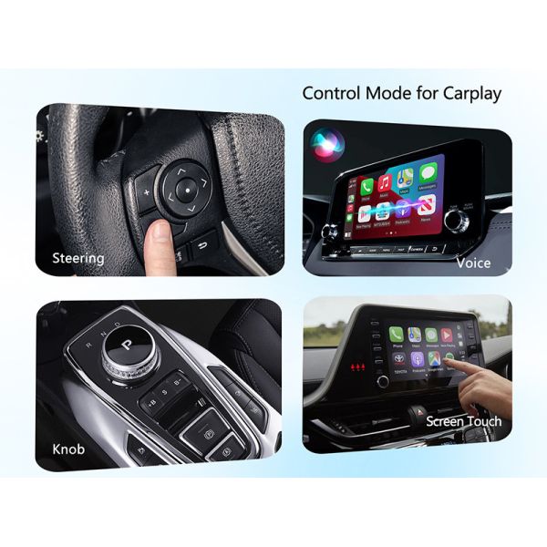 Yuecai New Portable Wireless In-car CarPlay Adapter Car Camera and Rear Seat Baby Monitor  