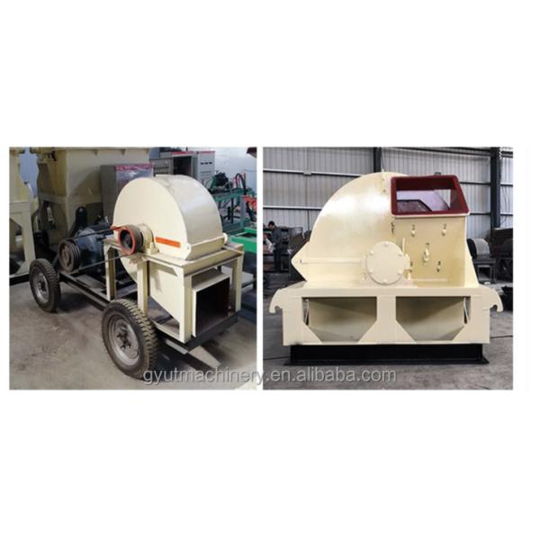 Сдавливание отходов древесины из биомассы с помощью деревянного бревна