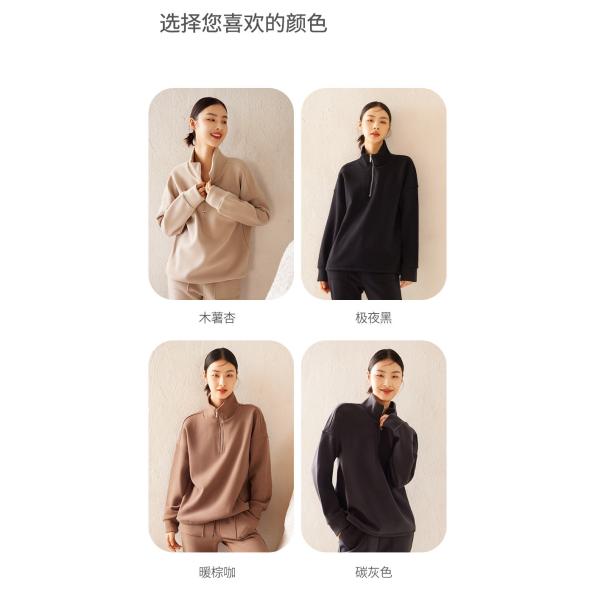 Hoodie Women′s Winter New Windproof Waterproof Warm Top Thickened Heat Storage Stand-up Collar Loose Casual Coat Women