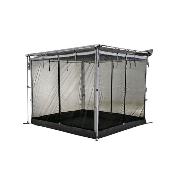4 Square Meters Car Side Awning Anti Mosquito Tent Net in Grey