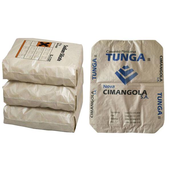 Breathable Polypropylene Bopp Laminated PP Woven Bags For Cement No leakage