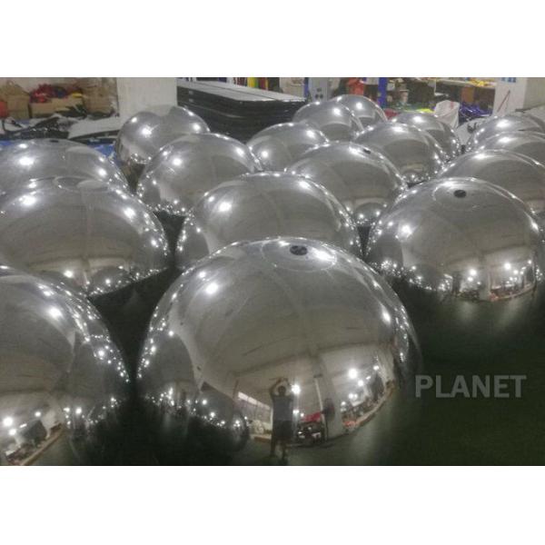 Большие шарики зеркала PVC серебряные раздувные вися для украшения рождества события