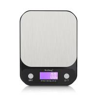 LCD Display Kitchen Digital Scale with 5kg/0.1g Capacity and Stainless Steel Material